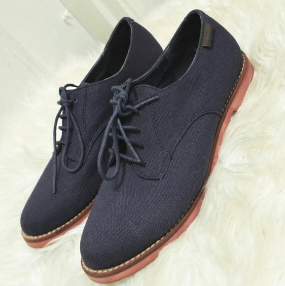 G.H. Bass &amp Co. Blue Elly-2 Oxford Suede Loafers Women's Size 7.5✌️ - Picture 1 of 7